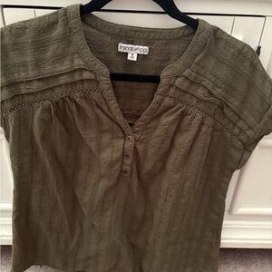 Women’s olive green blouse